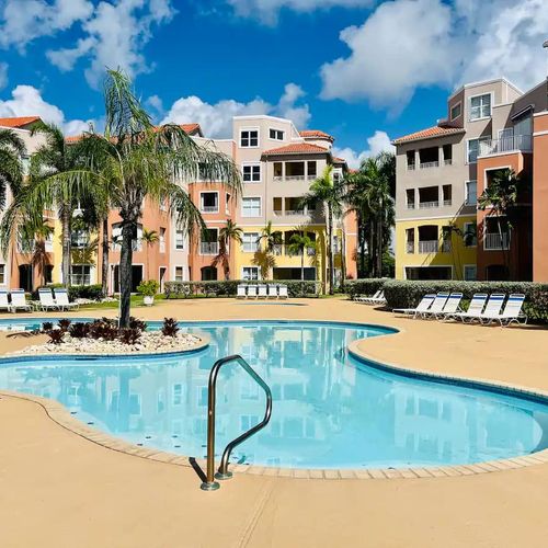 beachfront apartment with pool