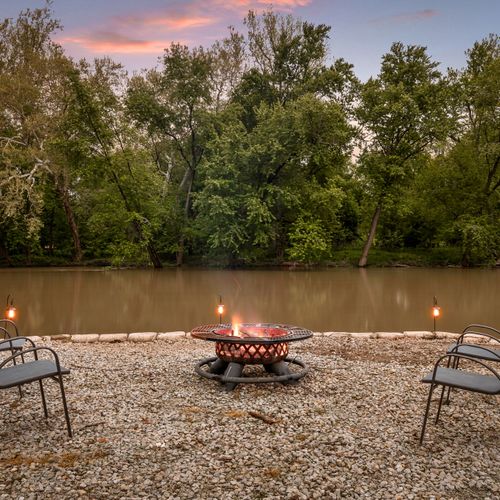 Sit back and relax (cautiously) by the river!