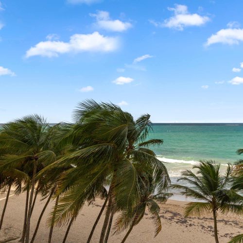 While our unit has a city view, the building is beachfront with direct access to the sand.