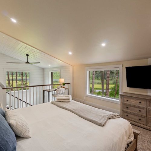 Enjoy shows and movies from the comfort of your bed.