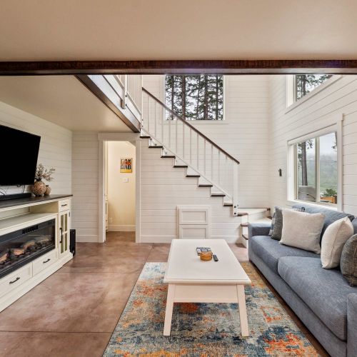Comfortable seating area designed for unwinding after a long day.