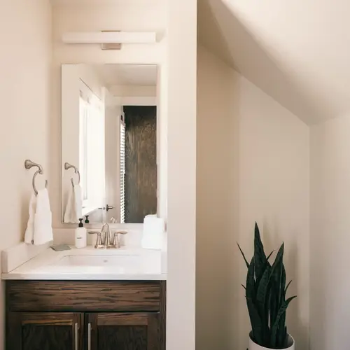 Half bathroom on main level