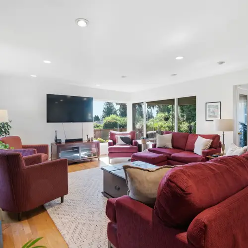 Spacious gathering area perfect for relaxing together.