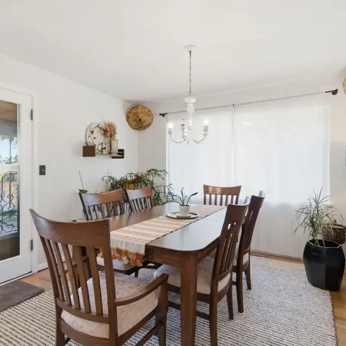Share memorable meals in this bright dining space.