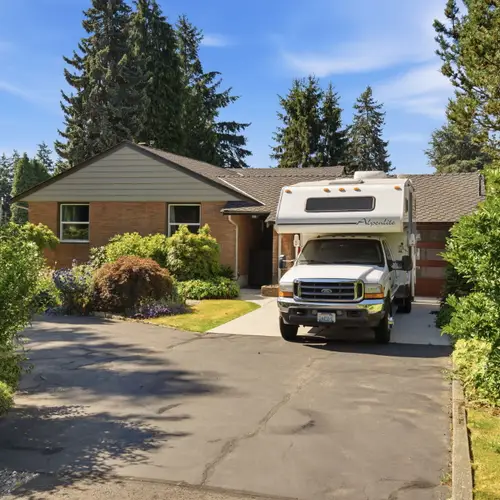 Enjoy the peaceful surroundings from the front yard.