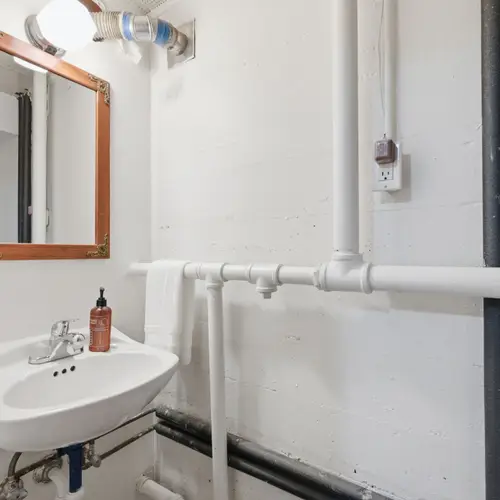 Extra bathroom helps make group stays more comfortable.
