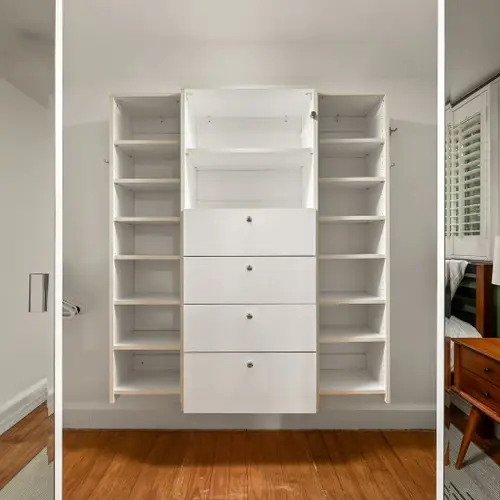 A walk-in closet for your entire wardrobe. Because who likes living out of a suitcase?