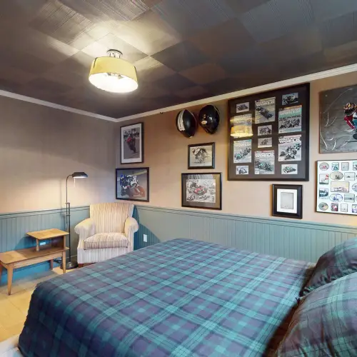 Crisp linens and a comfortable bed for a good night’s rest.