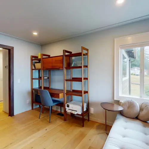 Need to get some work done? Here's a quiet corner for working, studying, or taking care of a few tasks.