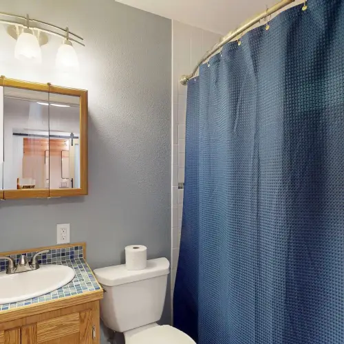 A convenient place to freshen up after a day at the beach or on the trails.