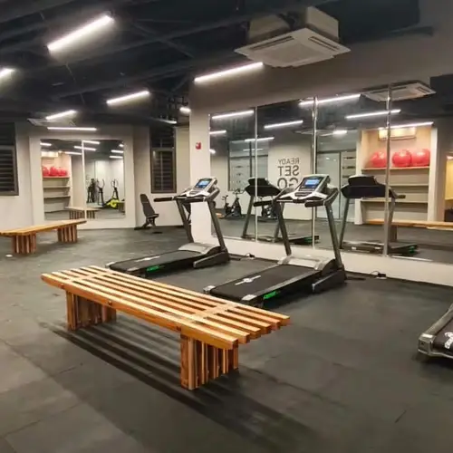Fully equipped gym with treadmills