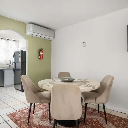 Dining area next to the kitchen