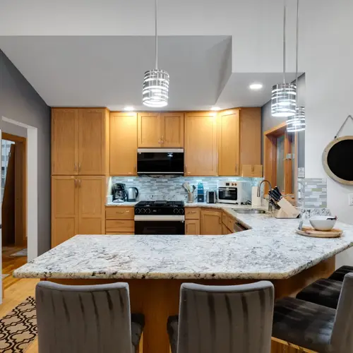 Enjoy plenty of counter space for preparing meals and serving your favorite dishes.