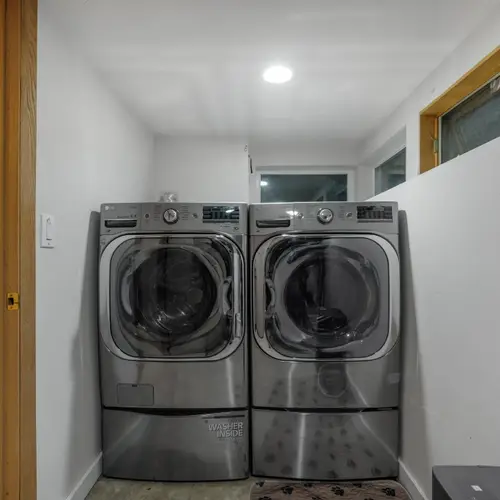 Enjoy the convenience of an in-home washer and dryer during your stay.