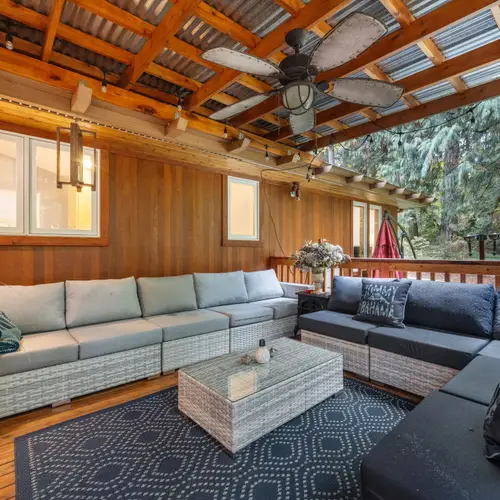 Relax, catch up, and enjoy the beautiful greenery surrounding the property.
