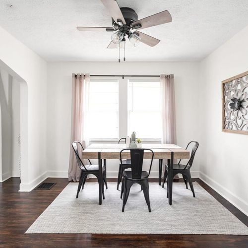 Dining Room: Bright and inviting space perfect for meals and gatherings with modern flair!