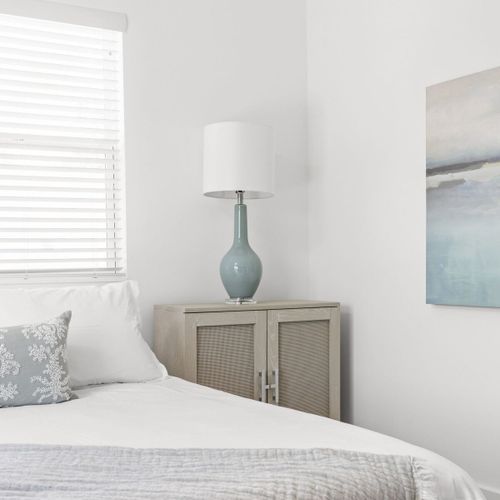 Bright and airy space with a serene vibe, perfect for restful nights in Indy!