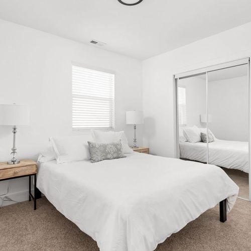Bedroom: Bright and airy retreat with stylish decor and modern touches for restful nights!