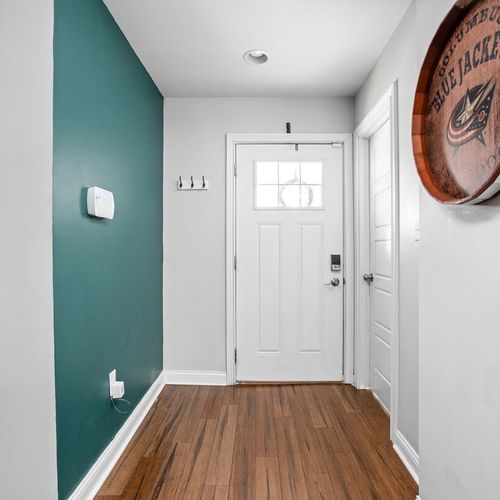 Welcome to our home! As you step inside, you'll find our beautifully designed foyer, the perfect introduction to your stay.