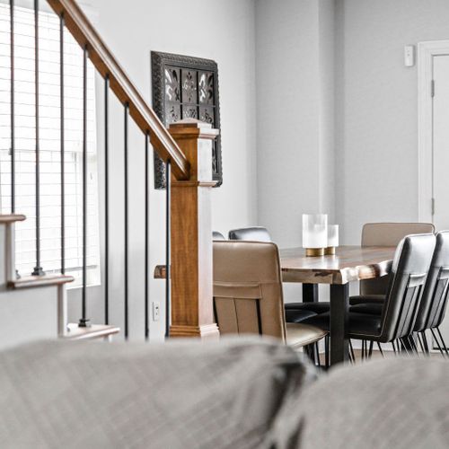 Experience dining in style with our six-seater dining table, offering ample space for gatherings and shared meals with loved ones.