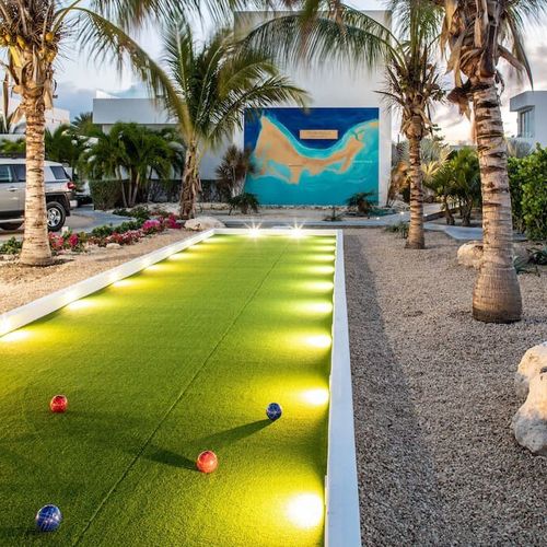White Villas' unique amenities: Bocci ball,