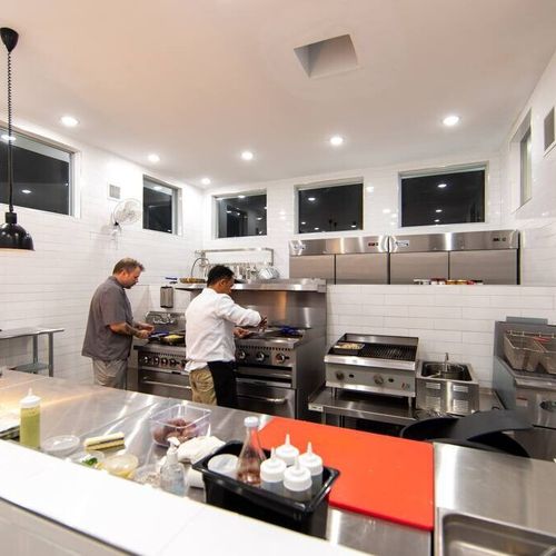 White Villas' unique amenities: state-of-the-art property kitchen