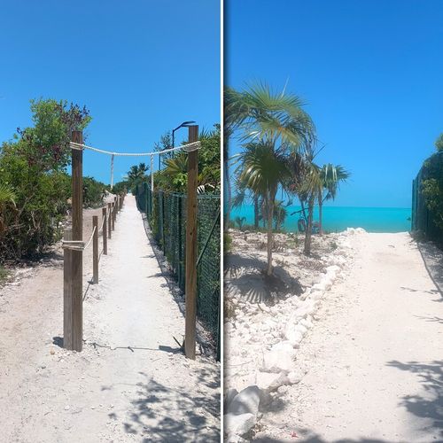 In 3 minutes, you're on the beach