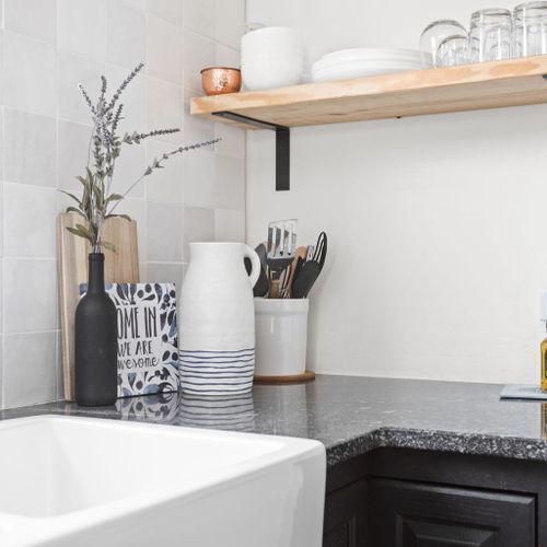 Our kitchen is well-equipped with a variety of utensils for your use. Feel free to explore and use any kitchen tools you may need during your stay.