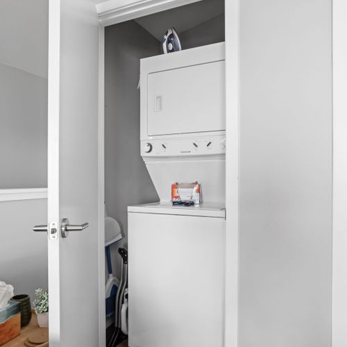 Laundry area is at your disposal.