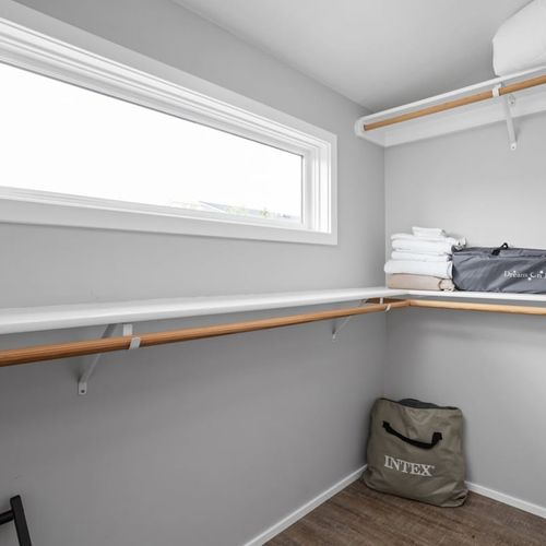 Ample closet space for your stay!
