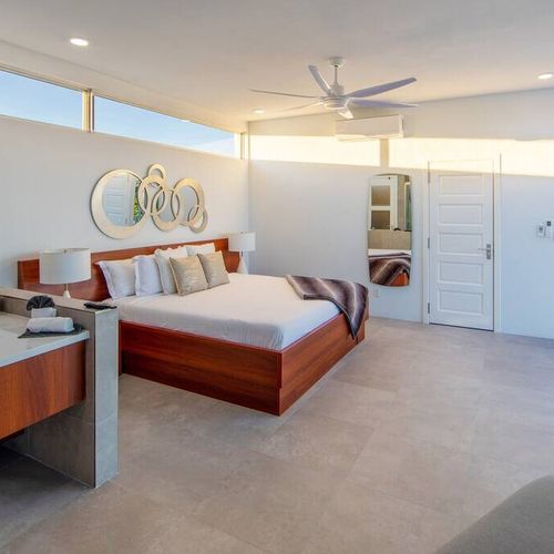 1st room: 1 king and 1 single sofa bed