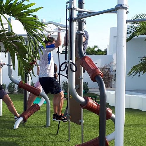 Take advantage of our playground/outdoor gym