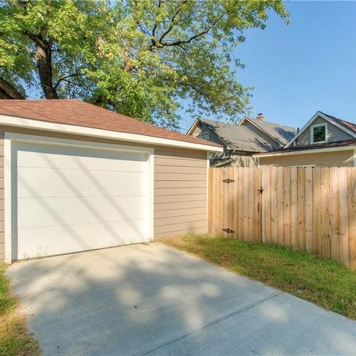 Our property features a convenient driveway for parking, and a fenced backyard for your privacy and enjoyment.