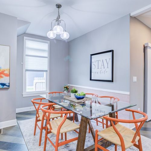 This cute dining area, featuring a four-seater dining table, is truly impressive and exceptional. The charm of the setup invites you to enjoy delightful meals in a cozy and stylish atmosphere.