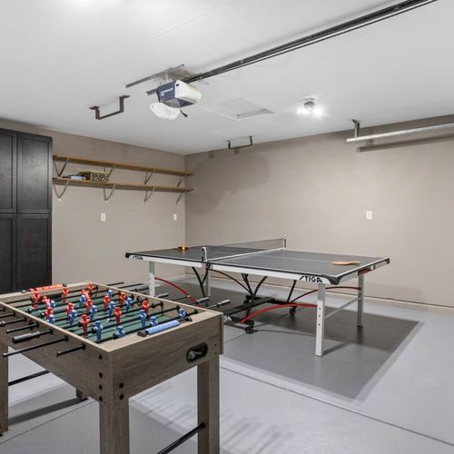 Enjoy some friendly competition with our foosball and pingpong tables.