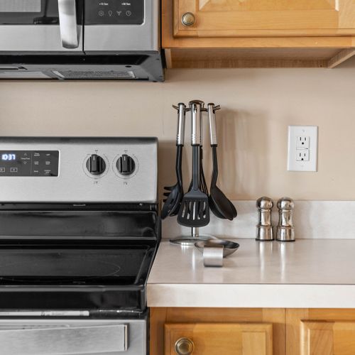 a microwave to a range and various kitchen utensils – for a delightful cooking experience.