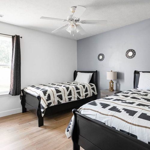 We've made sure the bedrooms are a haven of comfort with cozy beds and a relaxing atmosphere.