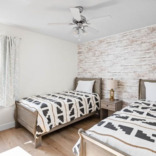 We've made sure the bedrooms are a haven of comfort with cozy beds and a relaxing atmosphere.