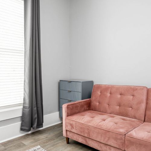 A soft and comfortable futon, providing both versatility and coziness to your sleep space.