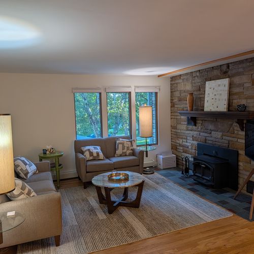 THE BIRCHES BY THE LAKE: Living Room #2 (second floor)