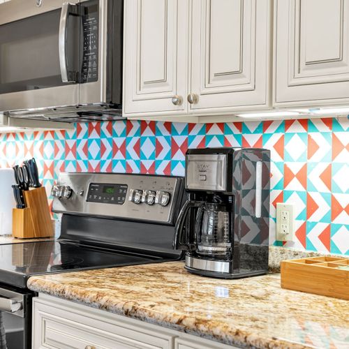 Coffee maker ready for your first morning brew