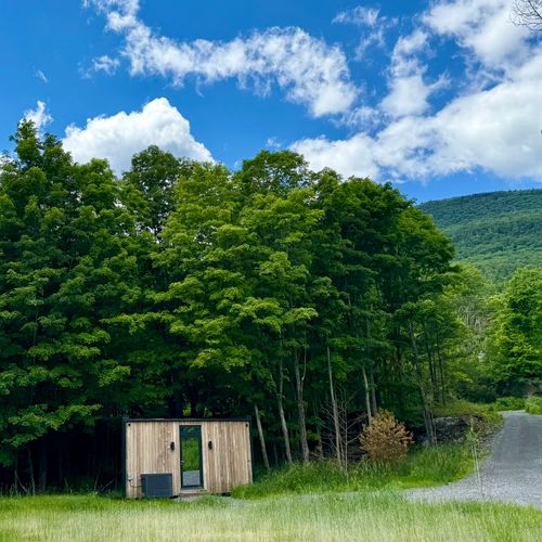 Tucked into the green Catskill foothills, with mountain views and country quiet all around.