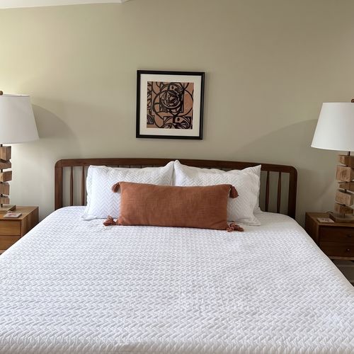 Classic bedroom with warm accents