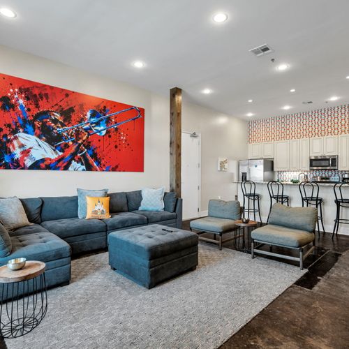 Lounge and kitchen made for gathering