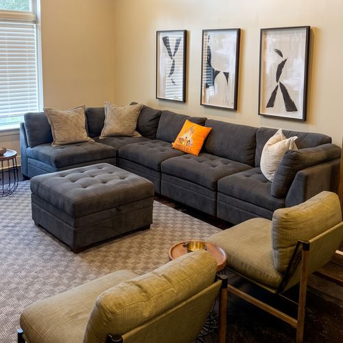 Comfortable lounge with statement seating