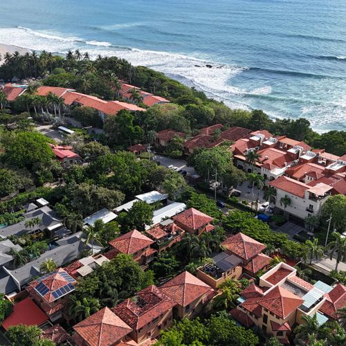 Playa Langosta aerial view