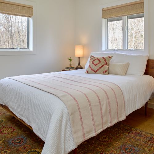 The second guest bedroom, upstairs in the main house.