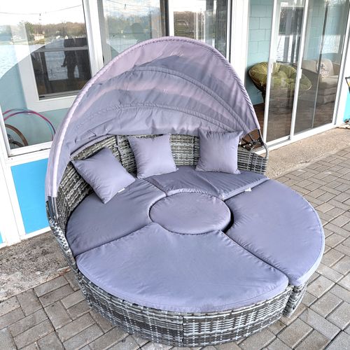PATIO:  Additional seating that is on the backyard outdoor patio