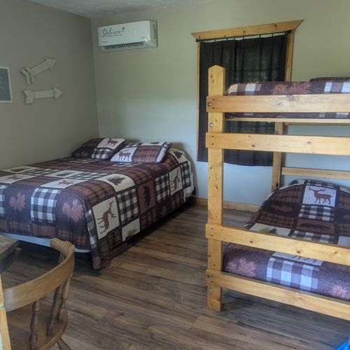 MAIN ROOM:  The main room, which includes a full-size and a bunk bed (so that 4 people can sleep in the main room).