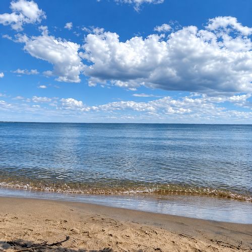 OVERVIEW:  The private beach on Lake Huron, which is only a 5-minute walk from the cottage!